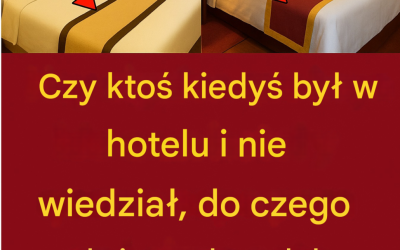 ajemniczy kawałek materiału na hotelowym łóżku. Czy wiesz, do czego służy?