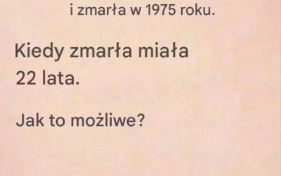 Zagadka: Ta kobieta urodziła się w 1975 roku