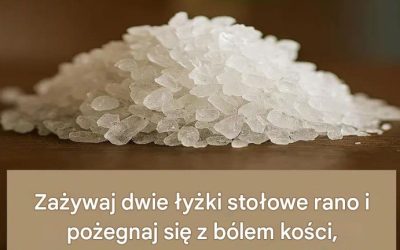 Dwie łyżki stołowe rano i pożegnaj się z bólem kości, problemami nerwowymi, zużyciem chrząstki, lękiem, depresją i bezsennością.