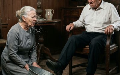 Oblał ją wodą, ale kara boska spowodowała u niej poważny udar!