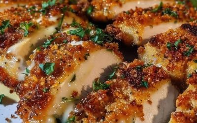 Kurczak w panierce czosnkowo-parmezanowej