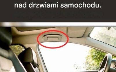 Do czego służą klamki nad drzwiami samochodu?