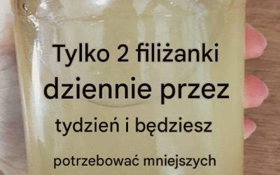 Tylko 2 filiżanki dziennie przez tydzień i będziesz potrzebować mniejszych ubrań!
