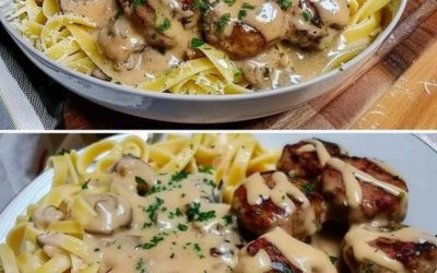 Kremowy tagliatelle z sosem grzybowym i soczystymi klopsikami: uczta na każdy dzień